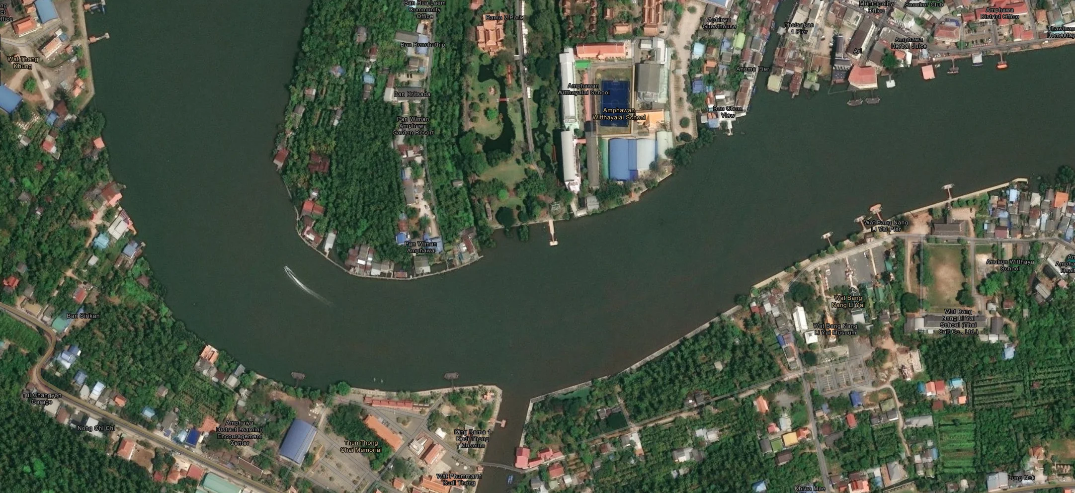 ภาพซูมโซน 1 2 5 6 แม่น้ำแม่กลองช่วงอัมพวา 15 สิงหาคม 2024