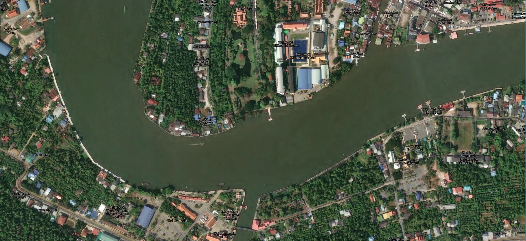 ภาพซูมโซน 1 2 5 6 แม่น้ำแม่กลองช่วงอัมพวา 5 สิงหาคม 2026