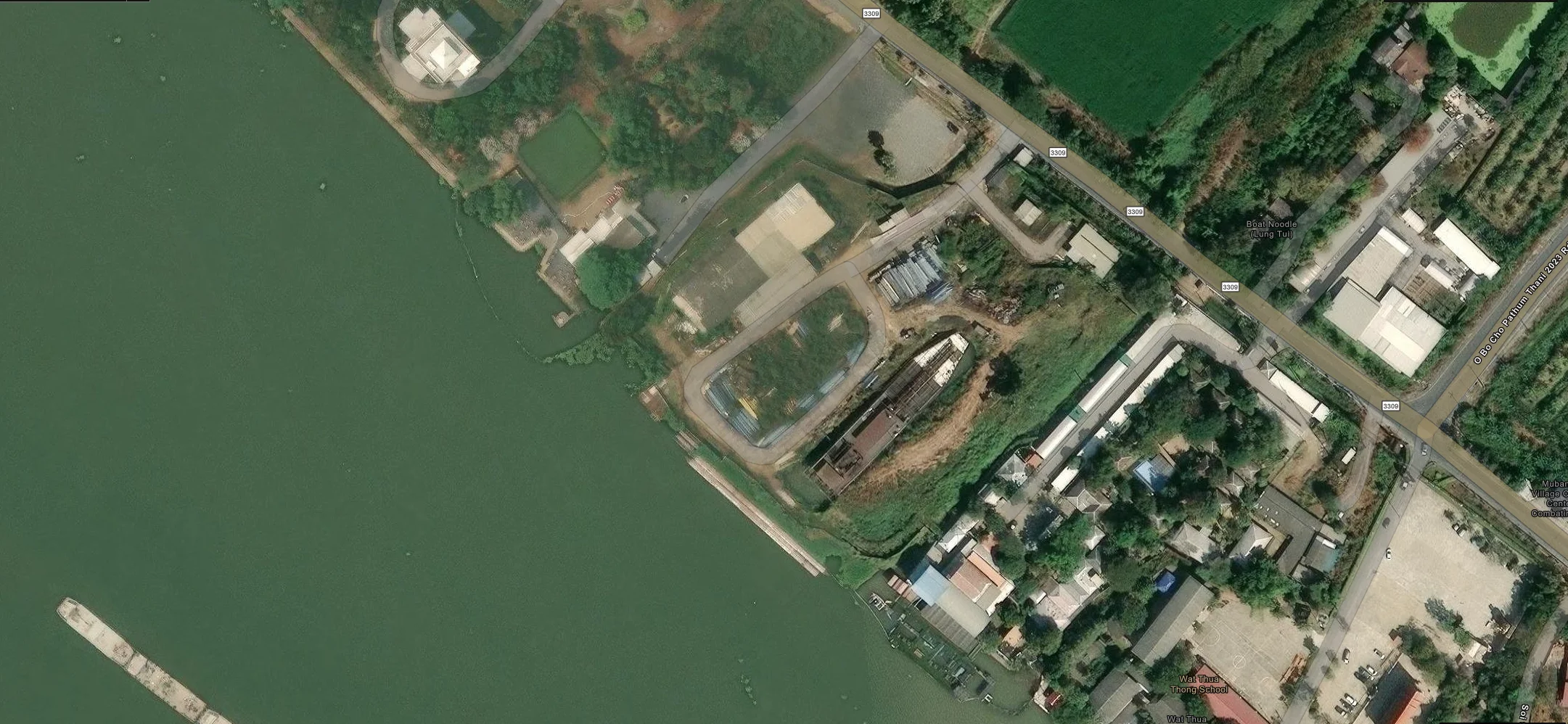 ภาพตลิ่งช่วงอู่เรือถึงวัดถั่วทอง 20 พฤศจิกายน 2025
